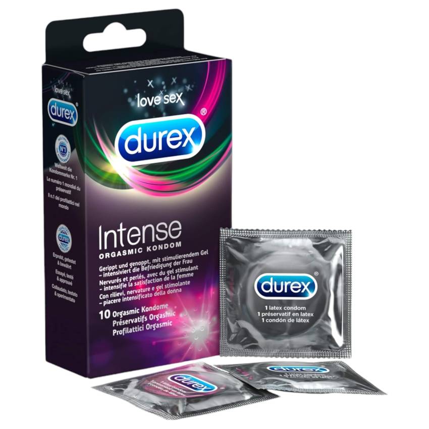 Durex Intense - bordázott és pontozott óvszer (10db) - - Image 3