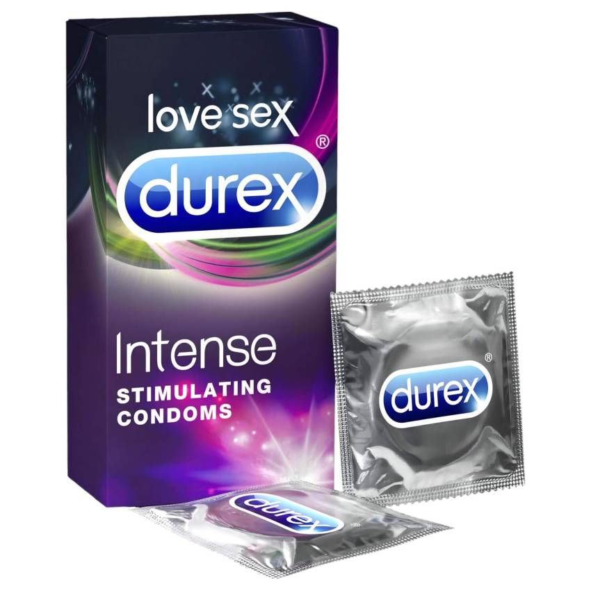 Durex Intense - bordázott és pontozott óvszer (10db) - - Image 4