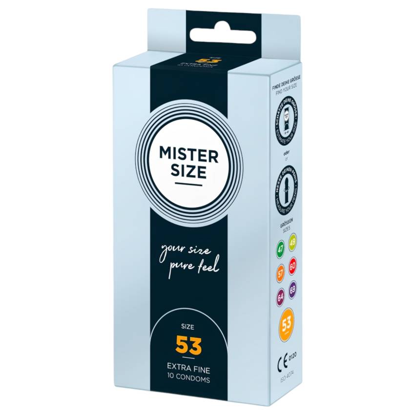 Mister Size vékony óvszer - 53mm (10db) - Image 3