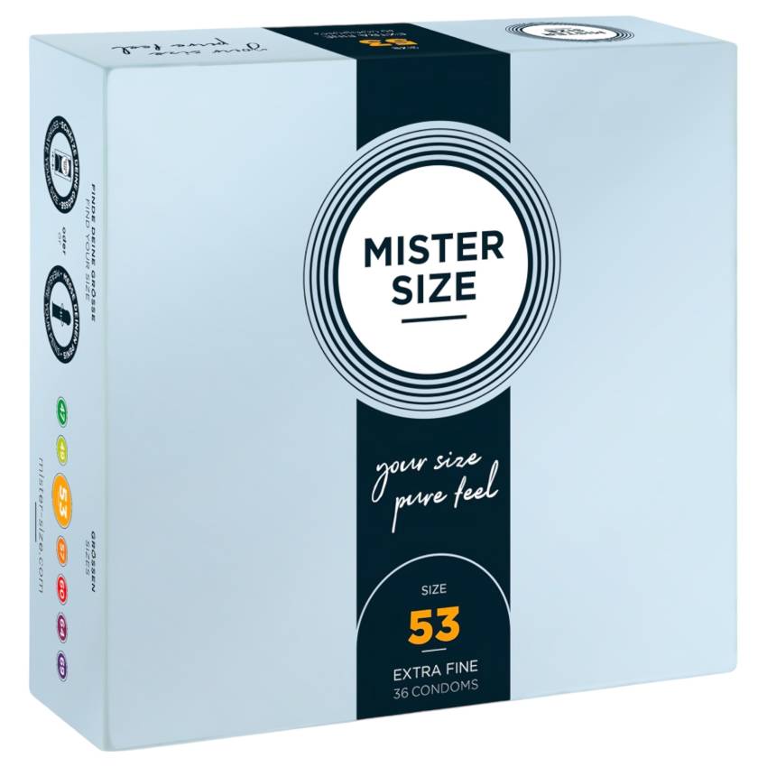 Mister Size vékony óvszer - 53mm (36db) - Image 2