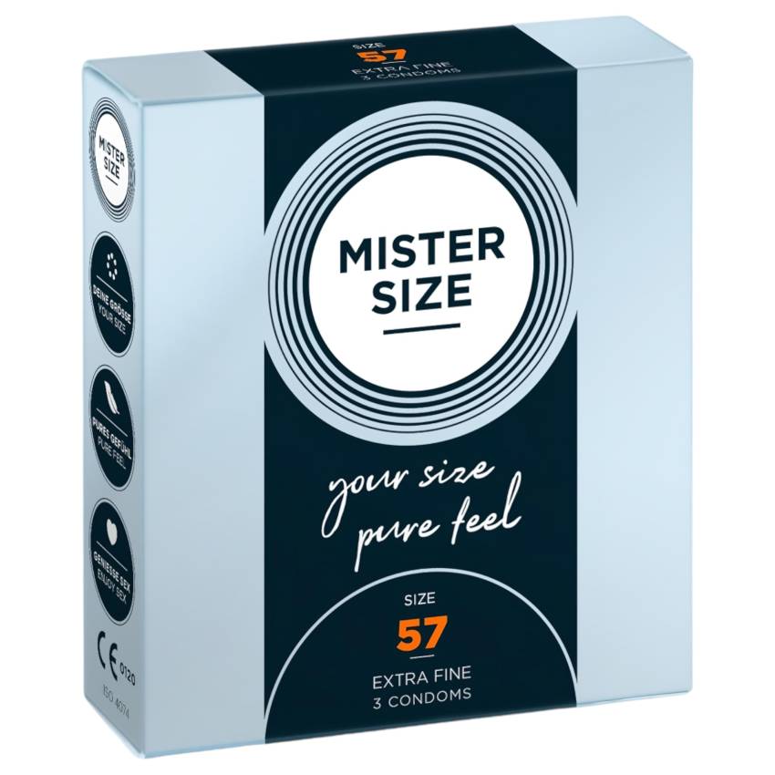 Mister Size vékony óvszer - 57mm (3db) - Image 2