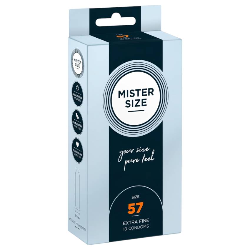 Mister Size vékony óvszer - 57mm (10db) - Image 2