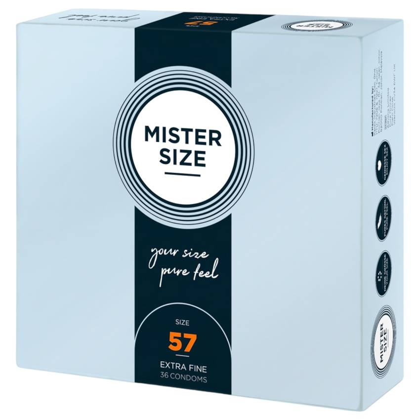 Mister Size vékony óvszer - 57mm (36db) - Image 3
