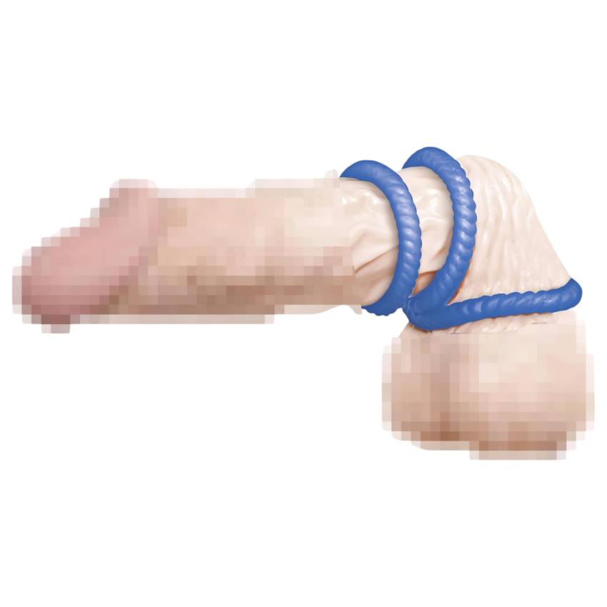 You2Toys - Lust péniszgyűrű trió - kék - Image 4