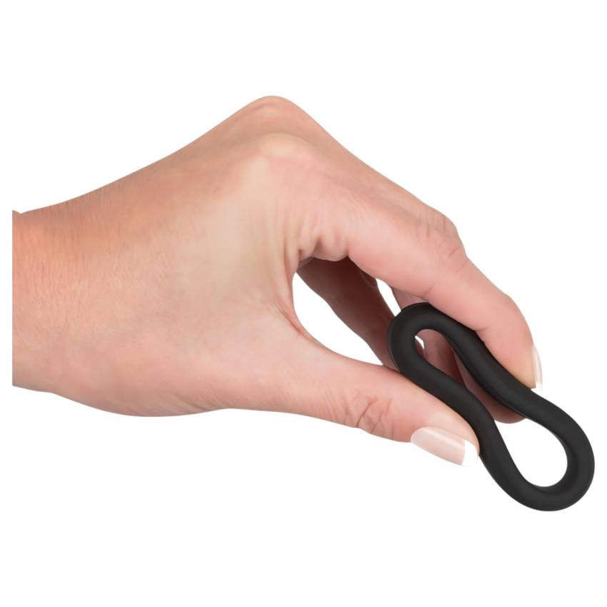 Black Velvet - vastagfalú péniszgyűrű (3,8cm) - fekete - Image 3