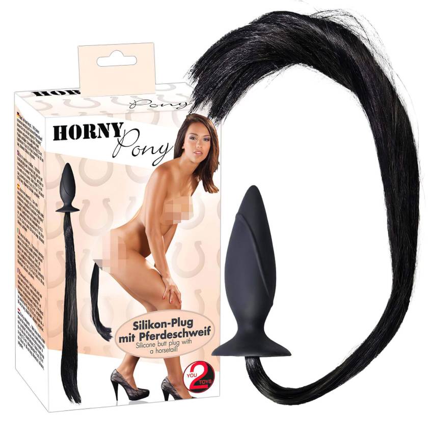 You2Toys - HORNY Pony - anál plug és lófarok (fekete) - Image 2