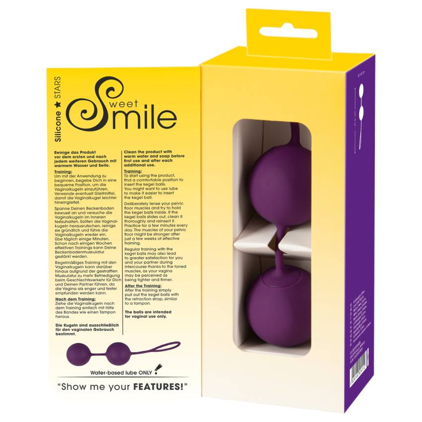 SMILE XXL Balls - óriás gésagolyó (lila) - Image 2
