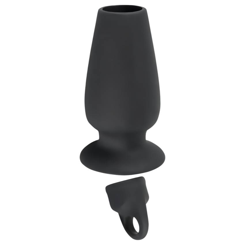 / You2Toys - Lust Tunnel - üreges análtágító dildó lezáróval (fekete) - Image 2