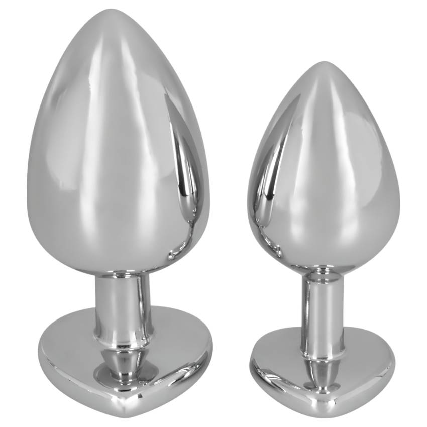 You2Toys - Diamond - 85g-os alumínium anál plug (ezüst-piros) - Image 4