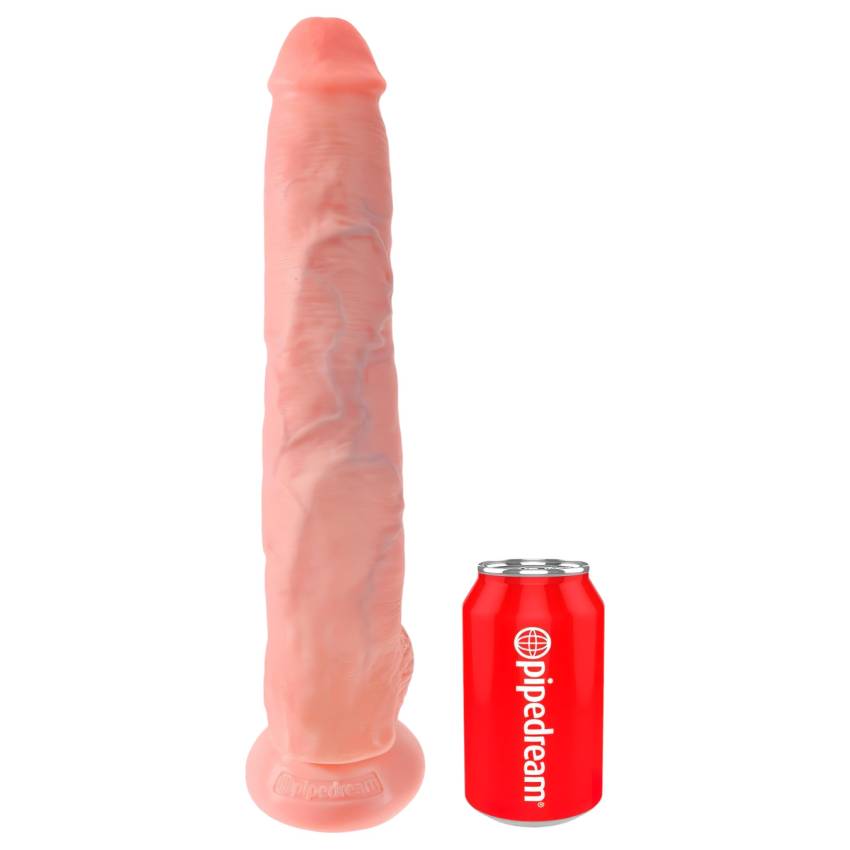 King Cock 14 herés nagy dildó (35cm) - natúr - Image 5