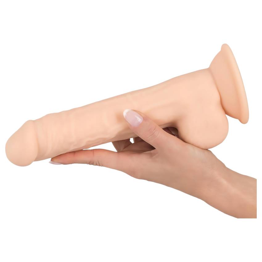 Silexd 9,5 - tapadókorongos dildó - 24cm (natúr) - Image 5