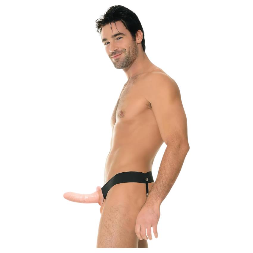 Fetish Strap-On 6 - felcsatolható, üreges dildó (natúr) - Image 4