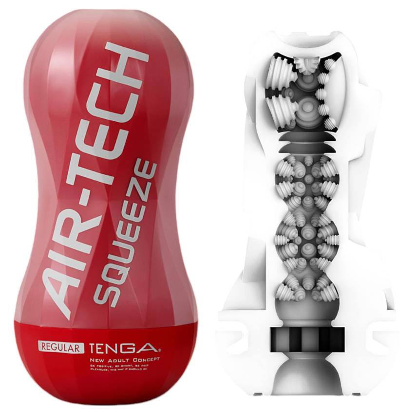 TENGA Air-Tech Squeeze Regular - szívó maszturbátor (piros) - Image 3