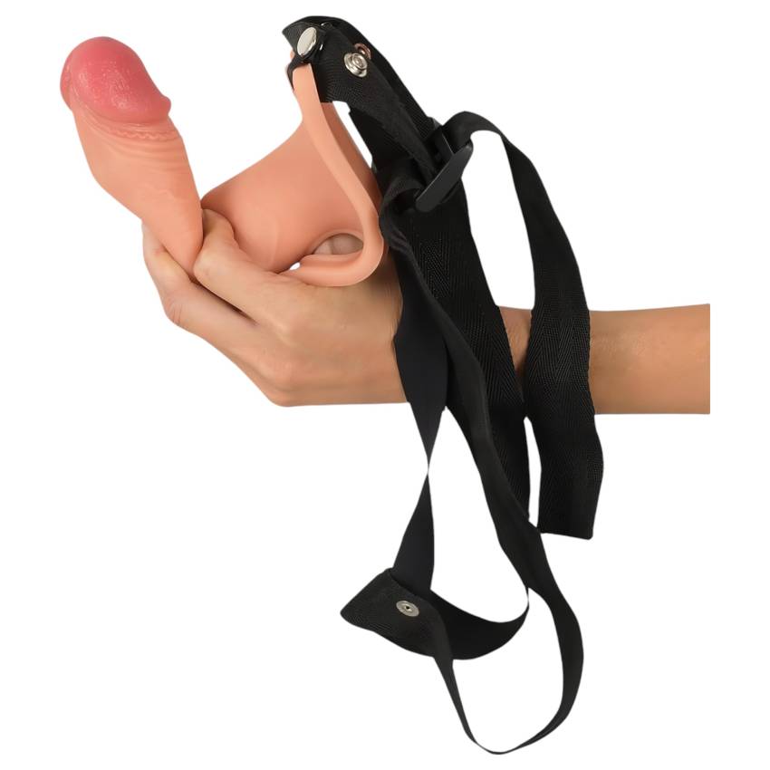 Realistixxx Strap-on - felcsatolható, üreges dildó (natúr) - Image 5