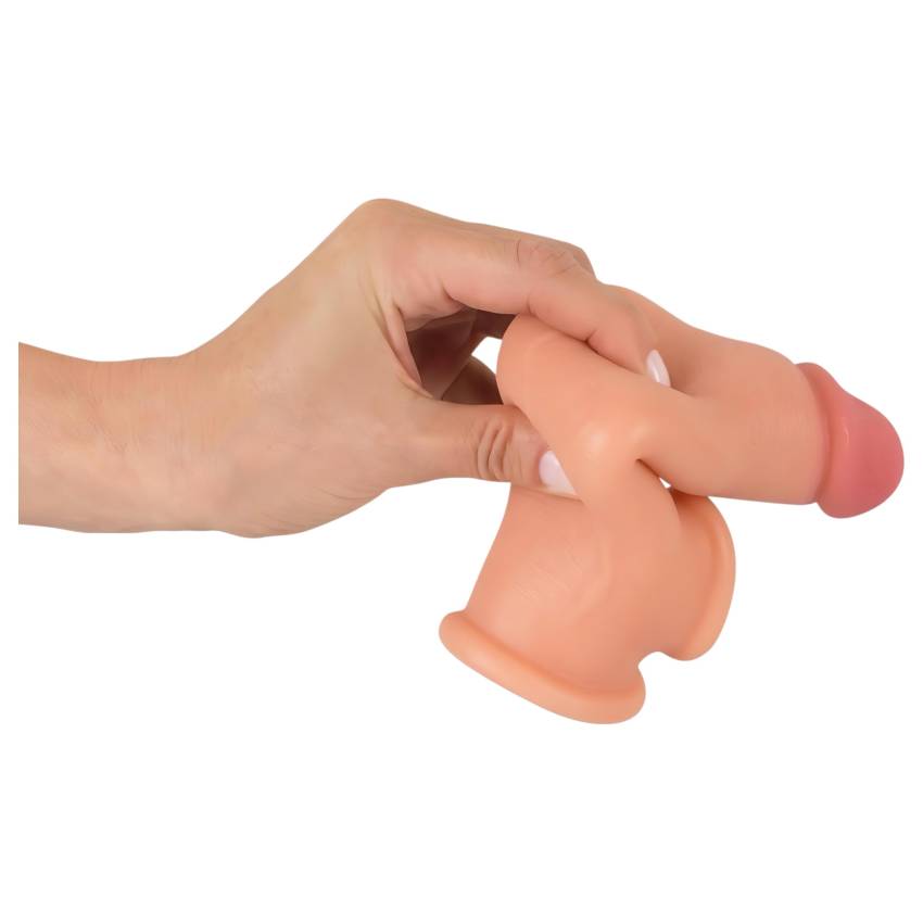 Realistixxx - heregyűrűs hosszabbító péniszköpeny - 19cm (natúr) - Image 6