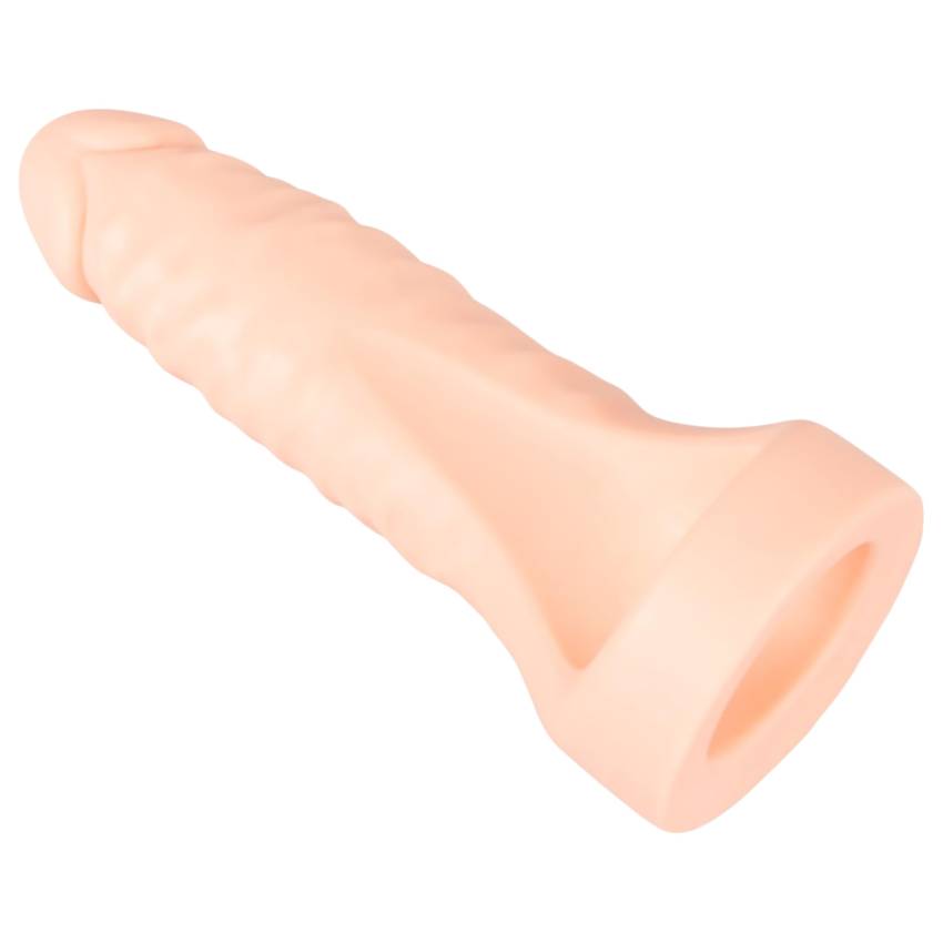 Realistixxx Double F - élethű dildó péniszgyűrűvel (natúr) - Image 3