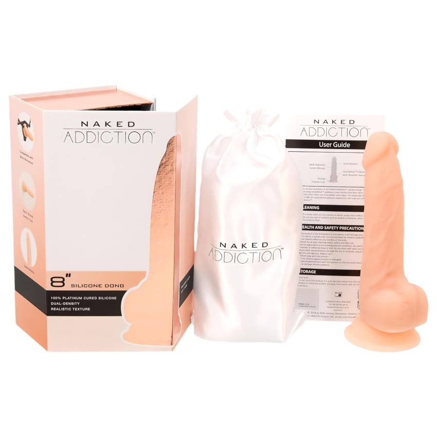 / Naked Addiction 8 - tapadókorongos, élethű dildó (20cm) - Image 10