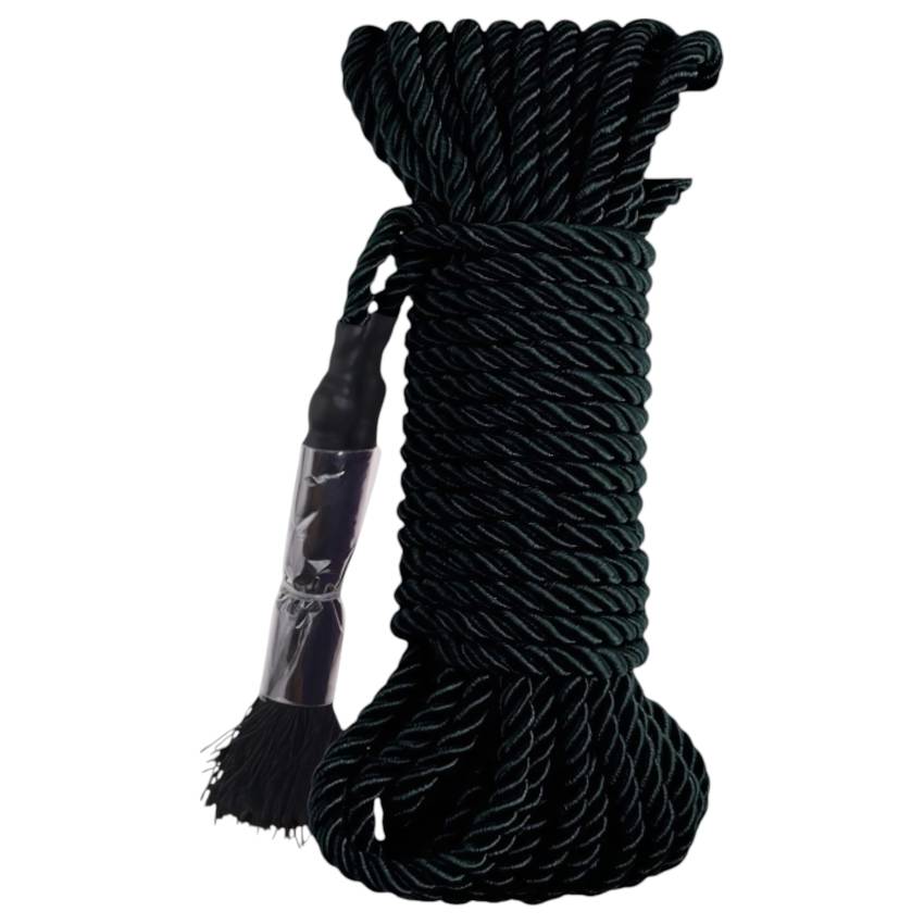 Fetish Silky Rope - Shibari kötél - 10m (fekete) - Image 3