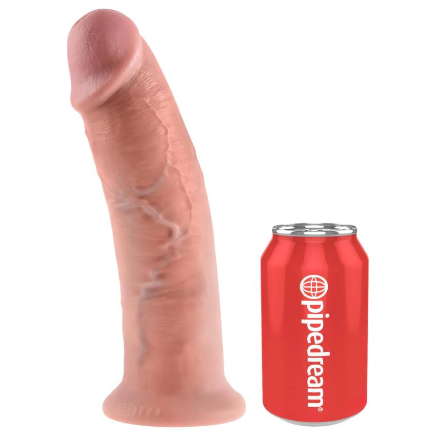 King Cock 10 - nagy tapadókorongos dildó (25cm) - natúr - Image 2
