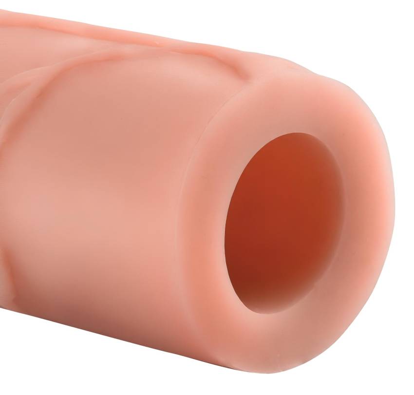 X-TENSION Perfect 2 - élethű péniszköpeny (20,3cm) - natúr - Image 3