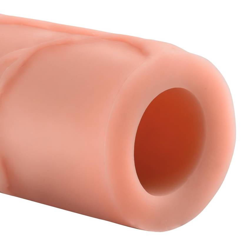 X-TENSION Mega 2 - élethű péniszköpeny (20,3cm) - natúr - Image 3