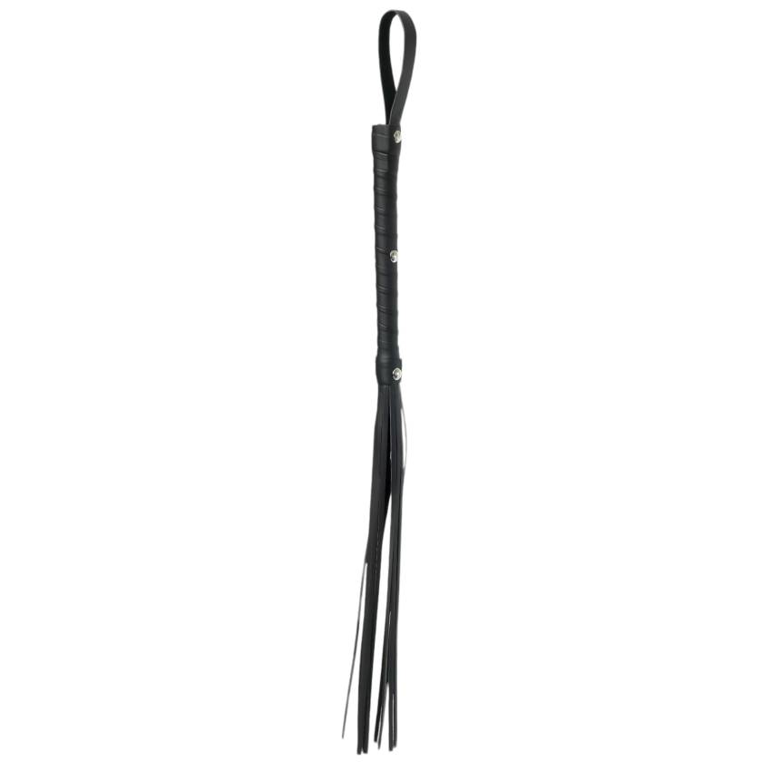 Fetish Fantasy Deluxe Cat-O-Nine - korbács (65cm) - fekete - Image 2