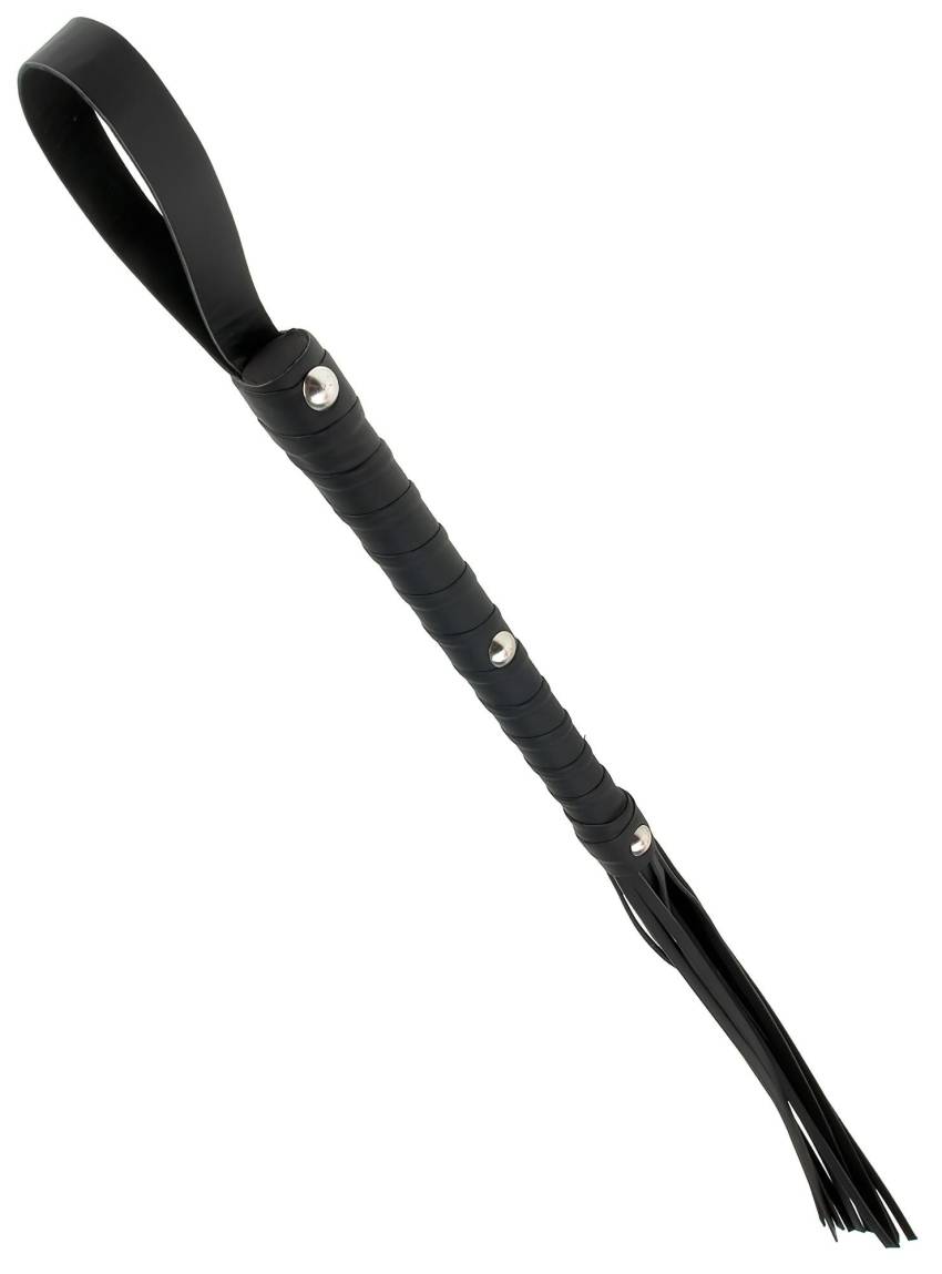 Fetish Fantasy Deluxe Cat-O-Nine - korbács (65cm) - fekete - Image 3