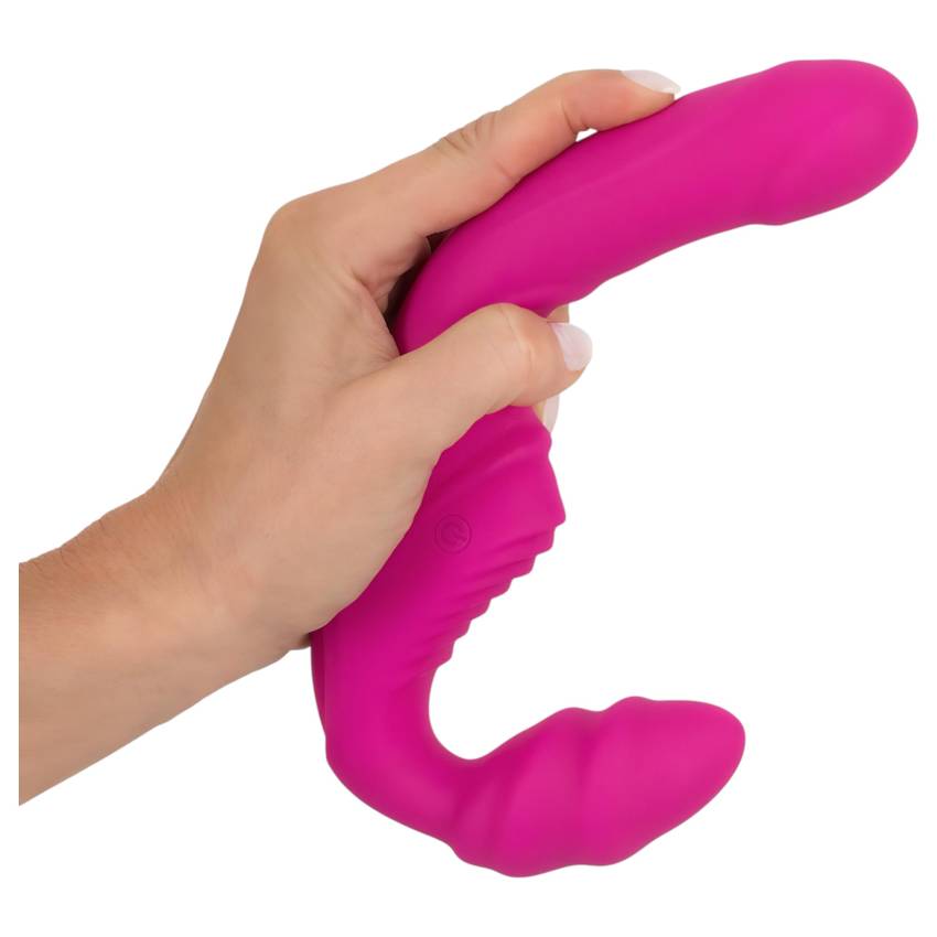 Strepless Strap-On - felcsatolható vibrátor (pink) - Image 3
