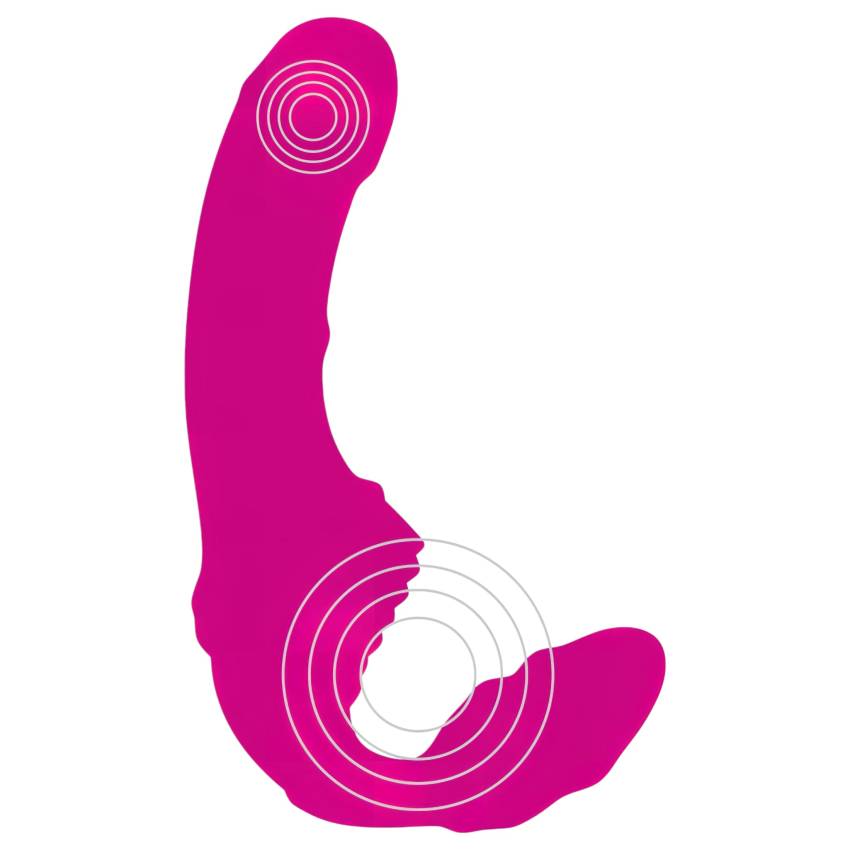 Strepless Strap-On - felcsatolható vibrátor (pink) - Image 7