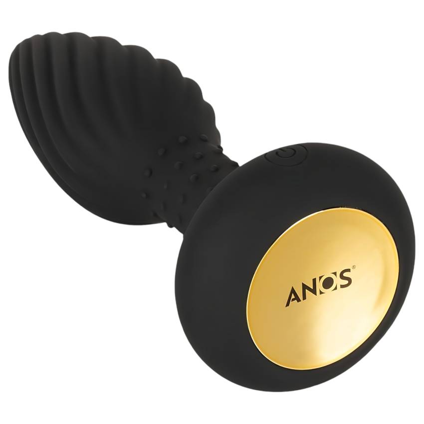 ANOS - forgó gyöngyös anál vibrátor (fekete) - Image 3