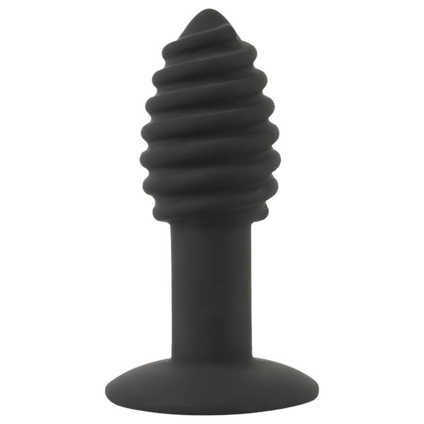 Black Velvet Twist - akkus, szilikon anál vibrátor (fekete) - Image 2