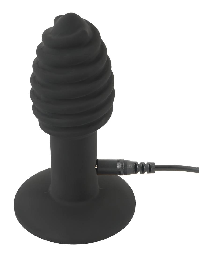 Black Velvet Twist - akkus, szilikon anál vibrátor (fekete) - Image 5