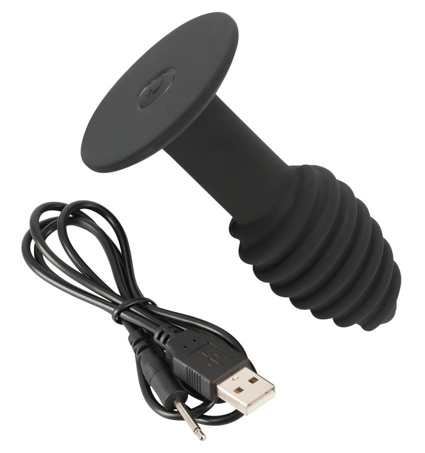 Black Velvet Twist - akkus, szilikon anál vibrátor (fekete) - Image 6