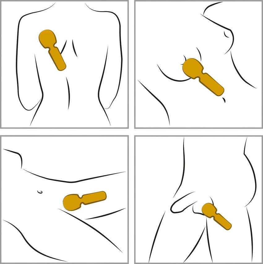 / YNFV - akkus mini masszírozó vibrátor (sárga) - Image 8