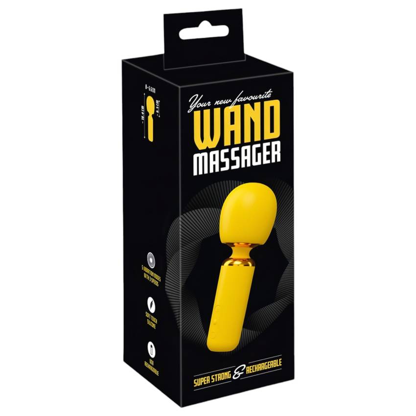 / YNFV - akkus mini masszírozó vibrátor (sárga) - Image 9