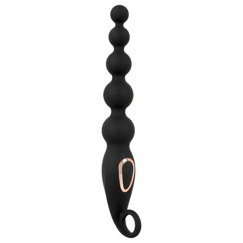 ANOS Anal Beads - gyöngyös anál vibrátor (fekete) - Image 2