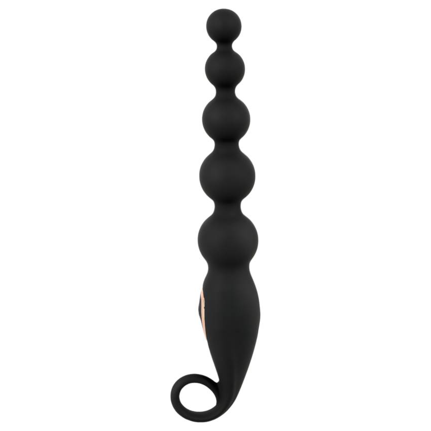 ANOS Anal Beads - gyöngyös anál vibrátor (fekete) - Image 3