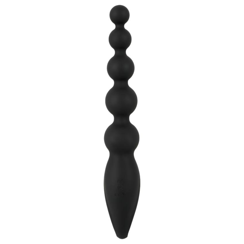 ANOS Anal Beads - gyöngyös anál vibrátor (fekete) - Image 4