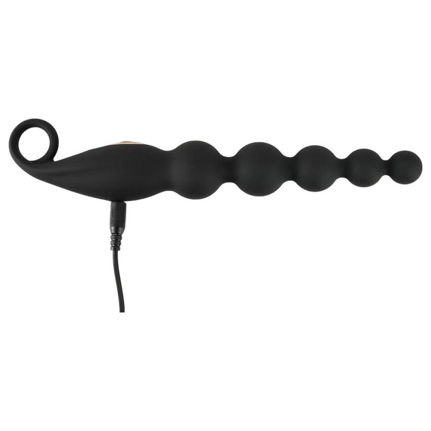 ANOS Anal Beads - gyöngyös anál vibrátor (fekete) - Image 8