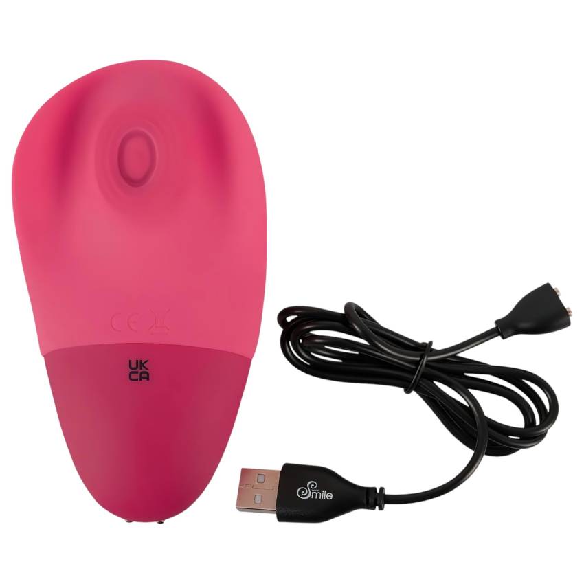 SMILE Thumping Touch - akkus, pulzáló csikló vibrátor (pink) - Image 12
