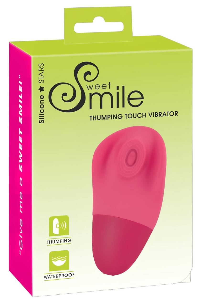 SMILE Thumping Touch - akkus, pulzáló csikló vibrátor (pink) - Image 3