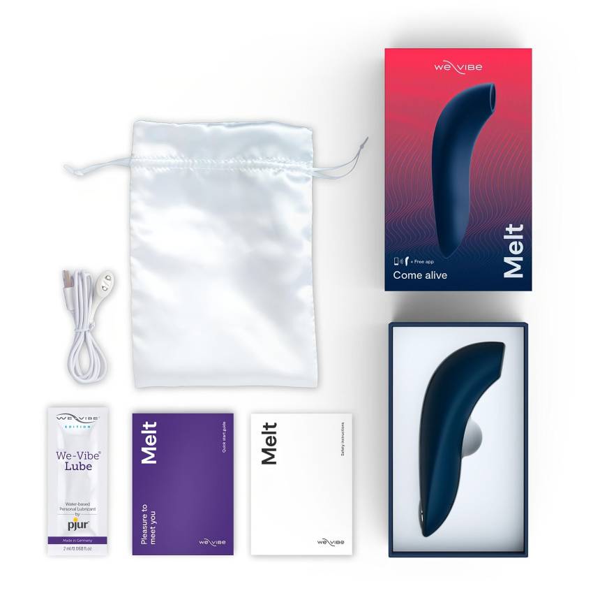 We-Vibe Melt - akkus, okos léghullámos csiklóizgató (kék) - Image 11