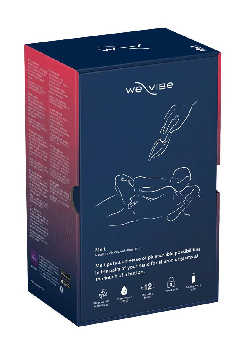 We-Vibe Melt - akkus, okos léghullámos csiklóizgató (kék) - Image 8