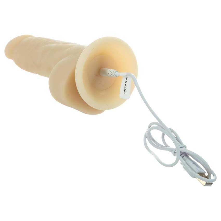 Naked Addiction Rotating 7 - forgófejes vibrátor (18cm) - natúr - Image 6