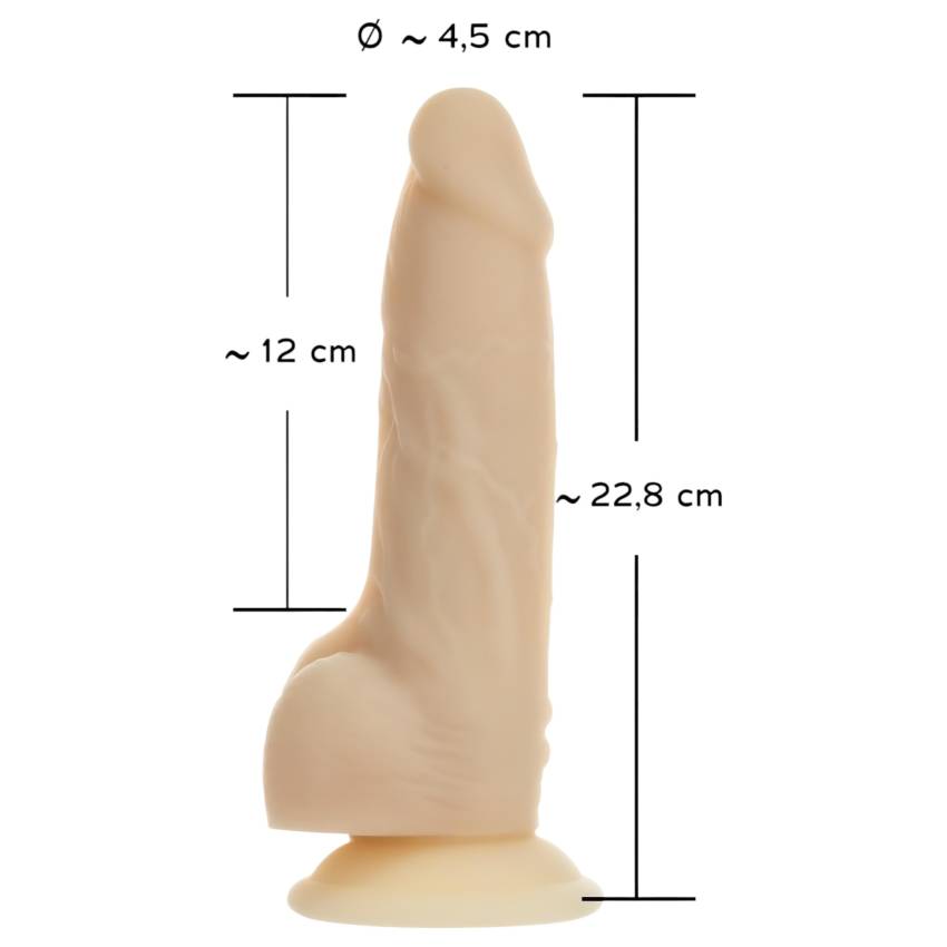 Naked Addiction Rotating 7 - forgófejes vibrátor (18cm) - natúr - Image 9