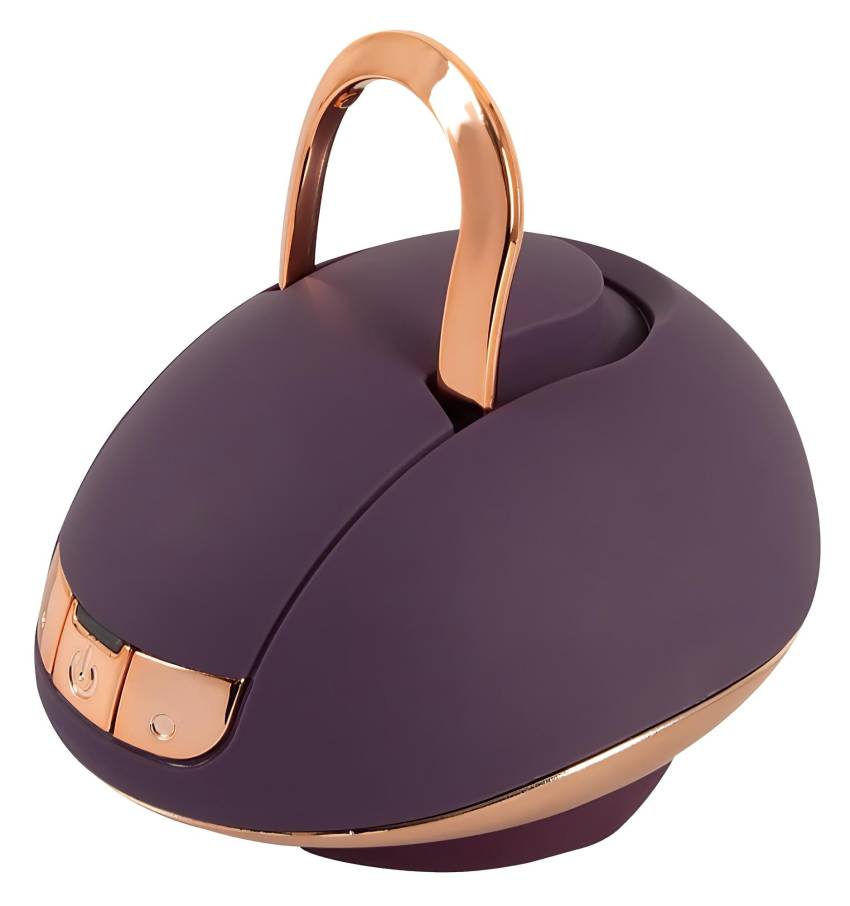 Belou - akkus, forgó, vulva masszírozó vibrátor (lila) - Image 2