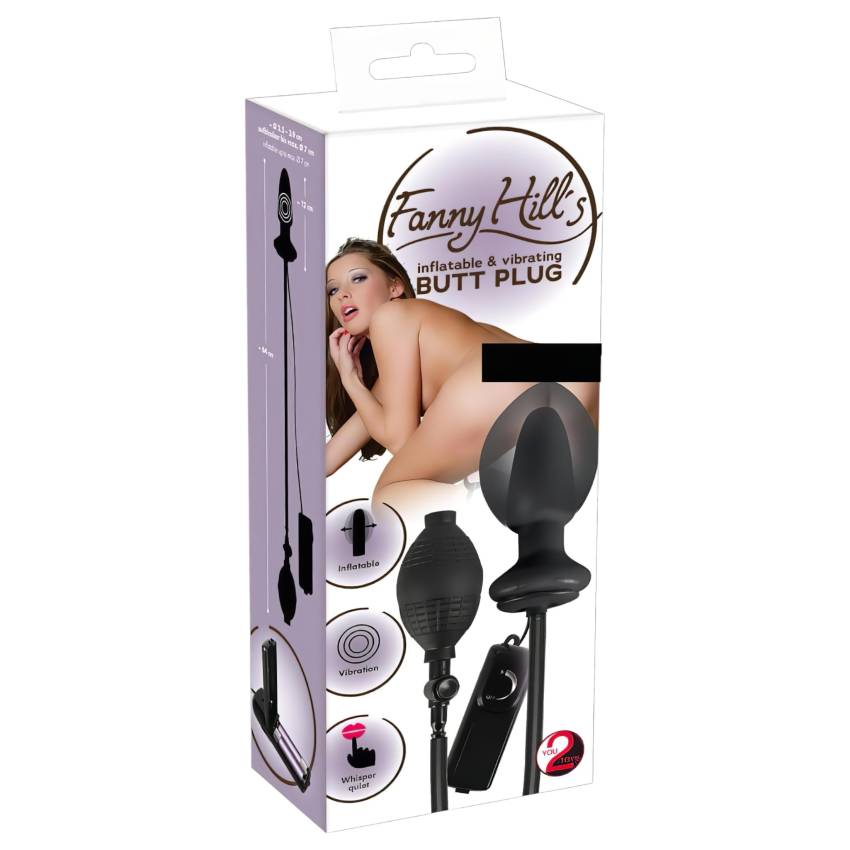 You2Toys - pumpálható anál vibrátor (fekete) - Image 2