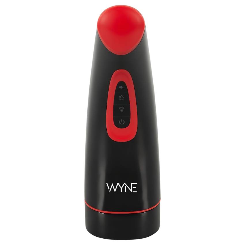 WYNE 03 - akkus, rezgő-szívó maszturbátor (fekete) - Image 4