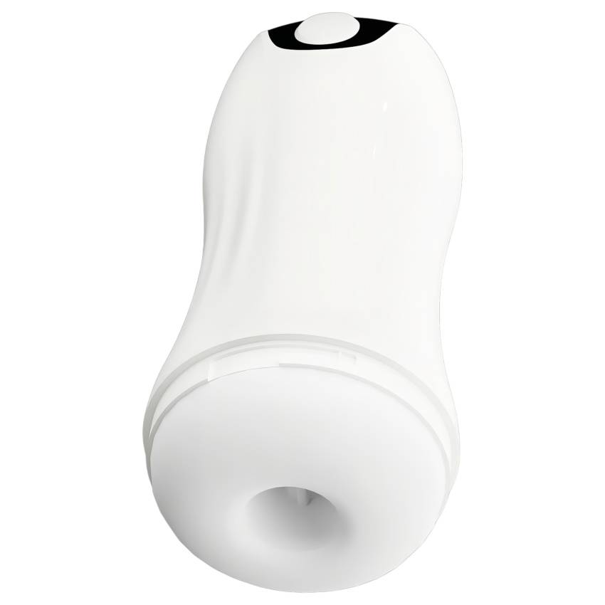 STROKER - akkus, szívó-rezgő maszturbátor (fehér) - Image 5