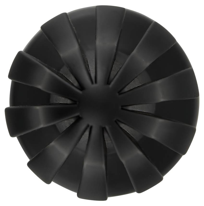 ANOS - bordázott puha anál plug - 7cm (fekete) - Image 6